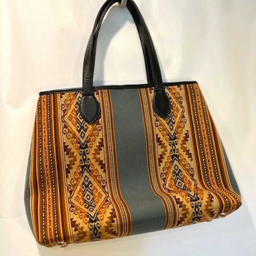 sustainable luxury Meche Correa vintage Peruvian bag